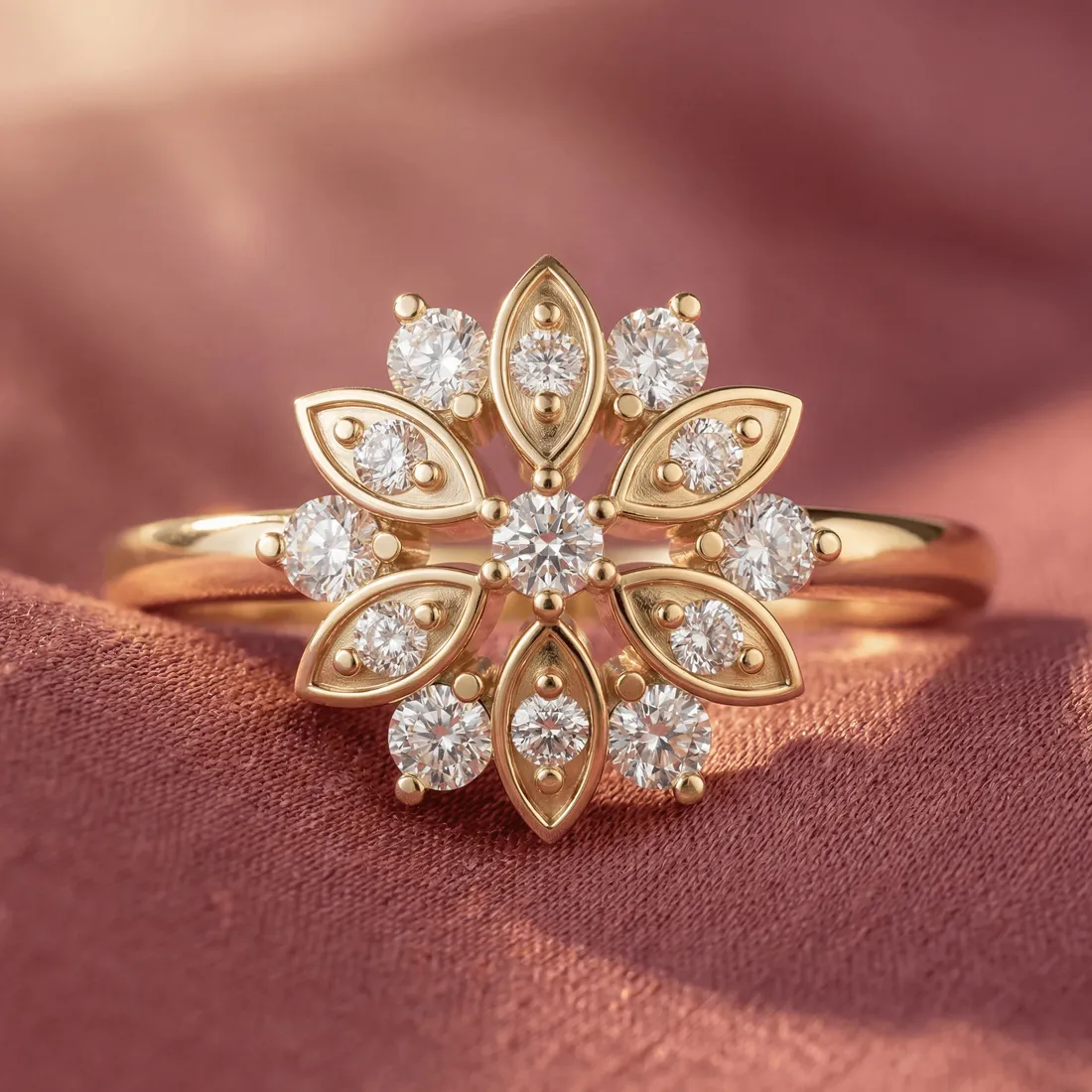 AI-generated ring jewellery catalog image — style 3