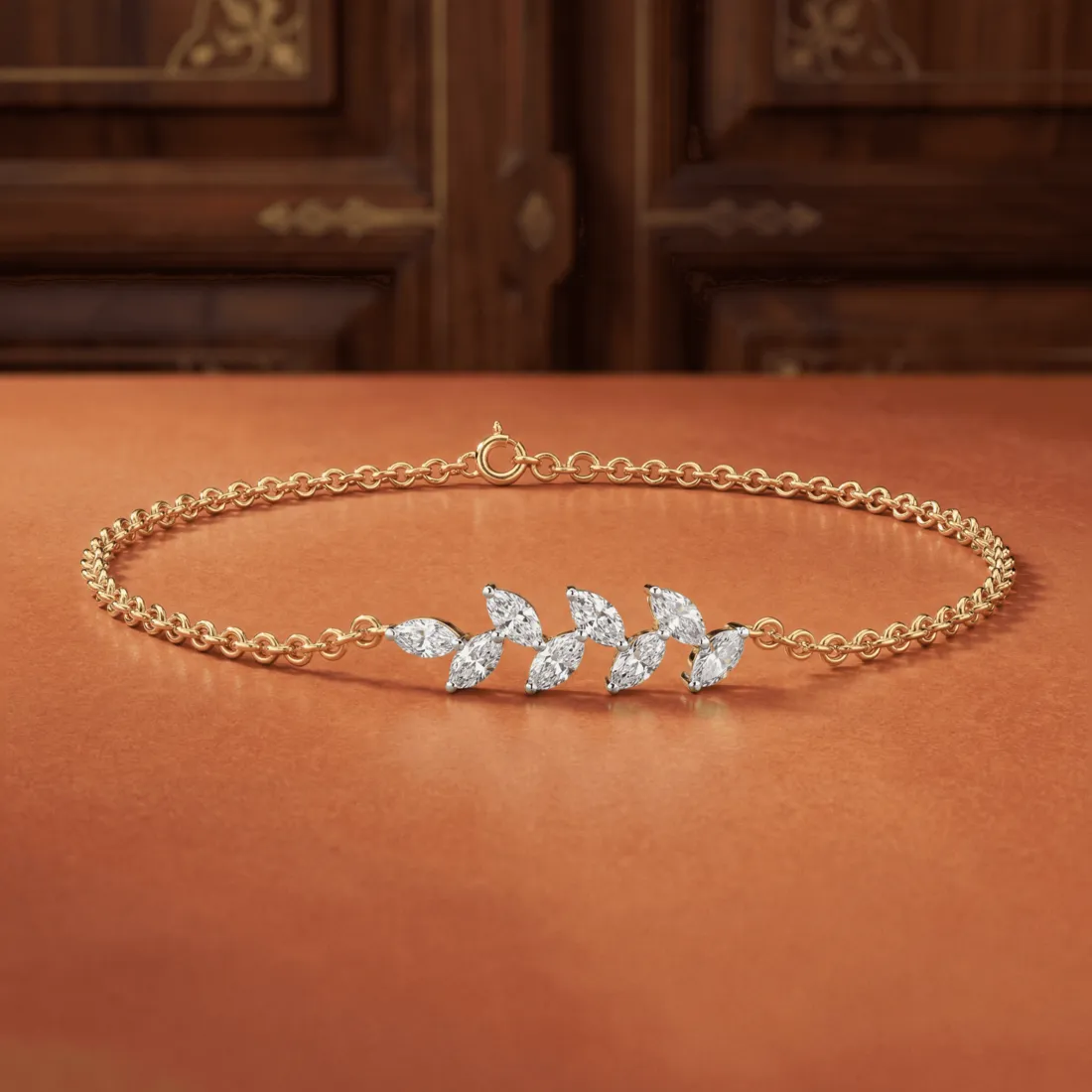 AI-generated bracelet jewellery catalog image — style 1