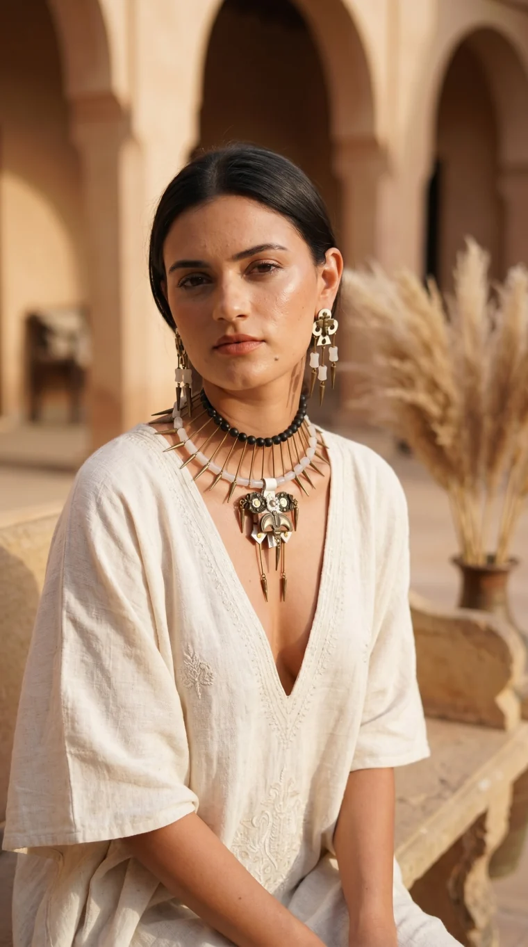 NECK SHOT — AI jewellery photography style by JewelAI